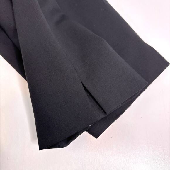 Theory Ibbey 2 Black Wool Blend Mid Rise Straight Leg Dress Pants 6 - Picture 6 of 11